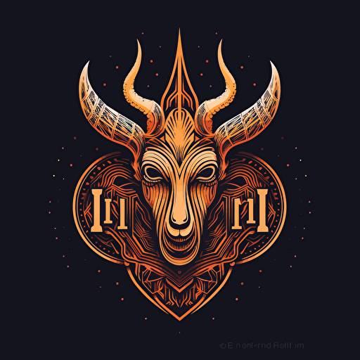 a vector logo for a malel creative director and verteran