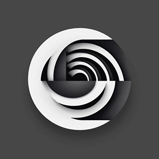 a minimal vector logo design for a company called Tontechnik Petersen, black and white