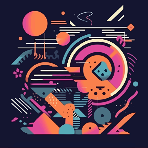 memphis design, vector, simple