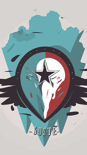 Create a ultra simplistic vector logo image on transparent background that represents courage after struggling with trauma and ptsd in the style of Steff Geissbuhler