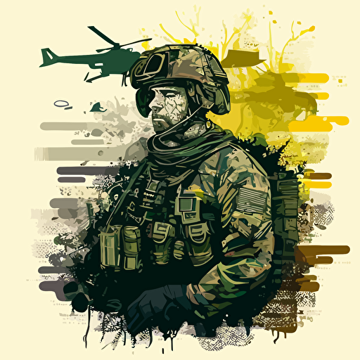 VECTOR BACKGROUN PRINT MILITARY 2D