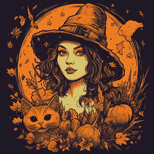 ranni the witch doodle vector ilustration