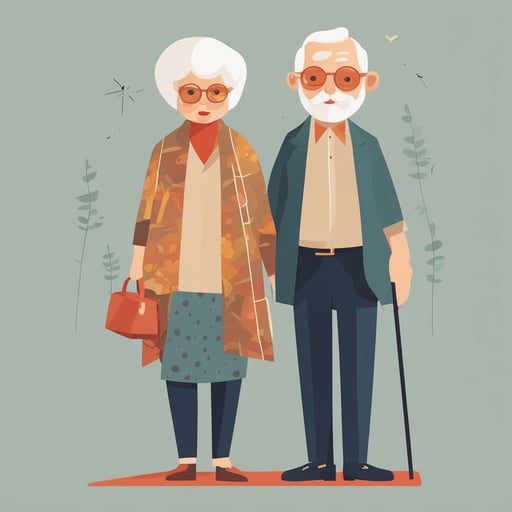 an elderly couple