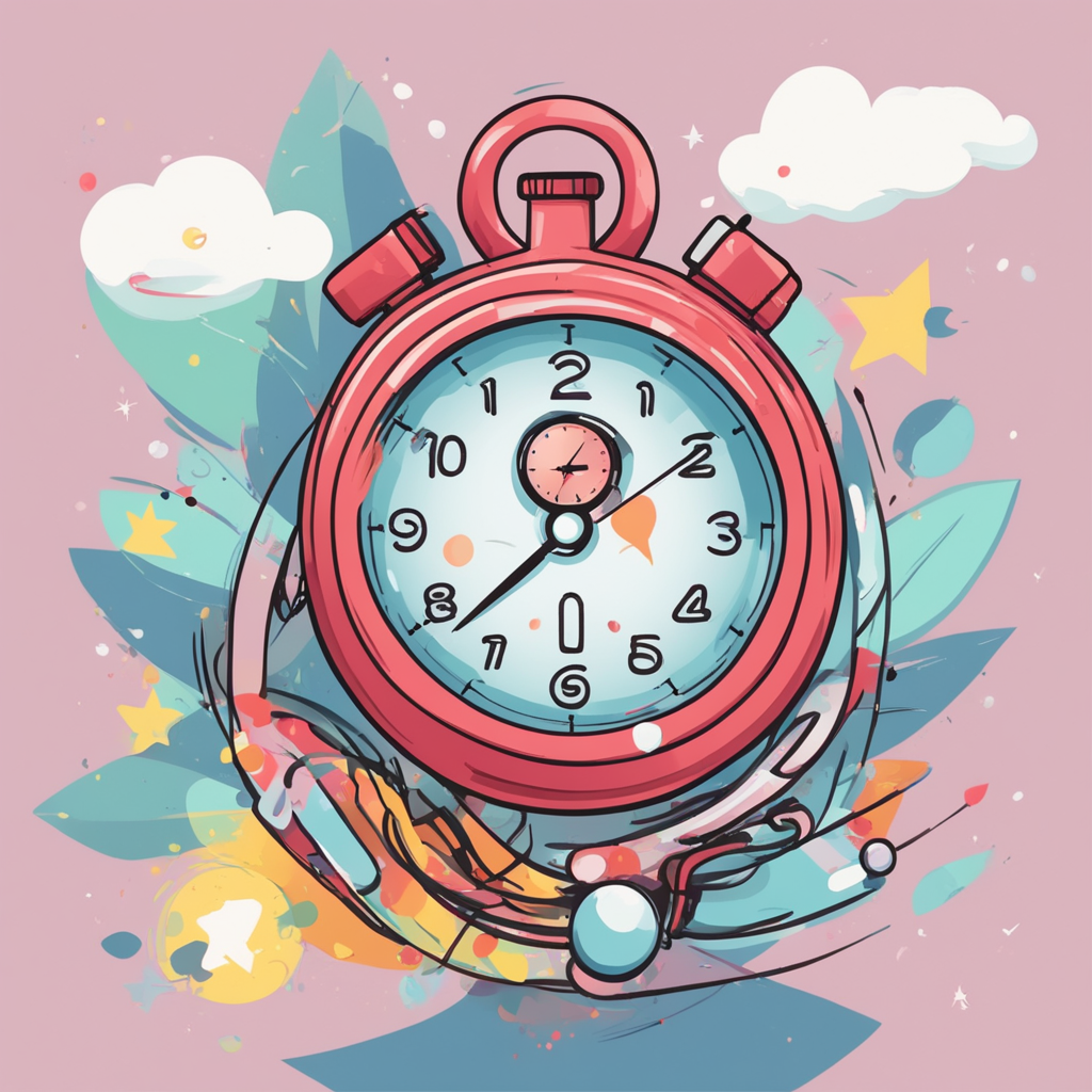 a stopwatch with a checkmark