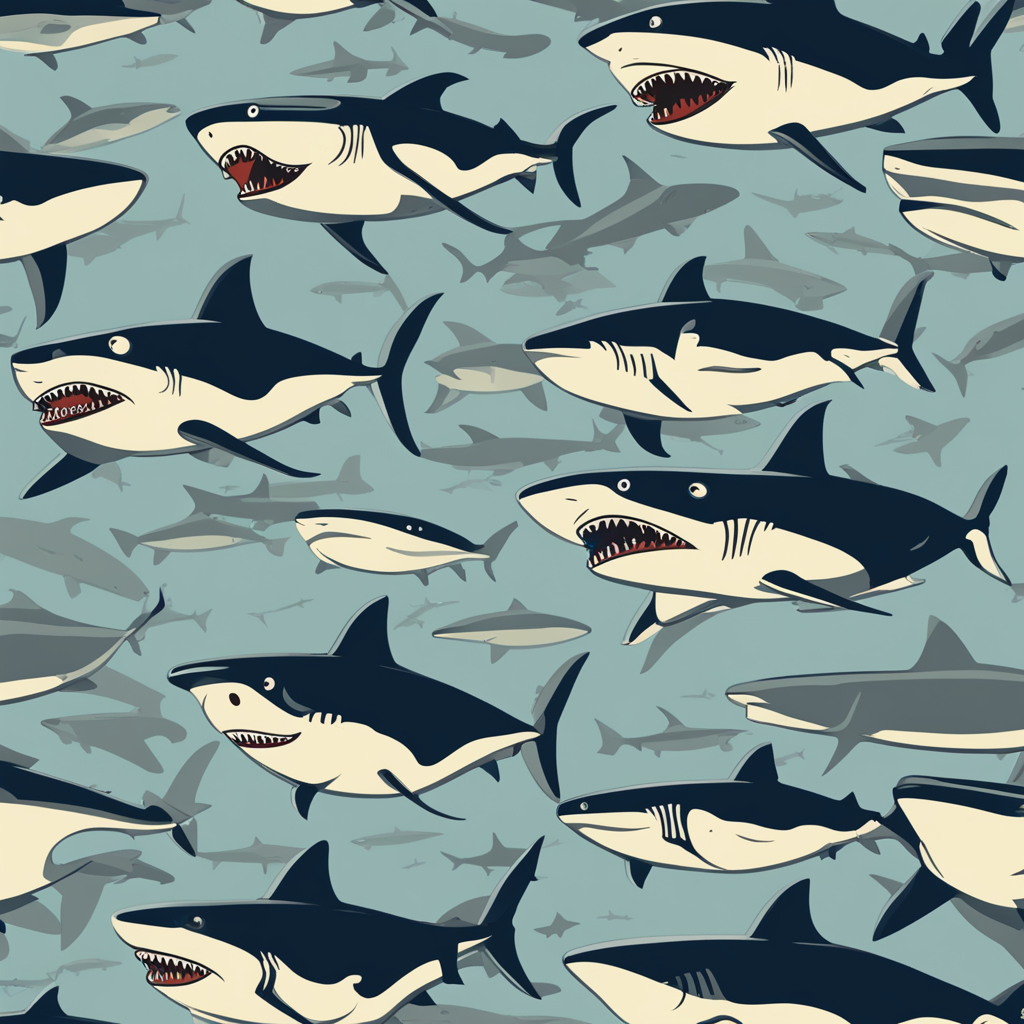a sea full of sharks