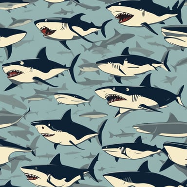 a sea full of sharks