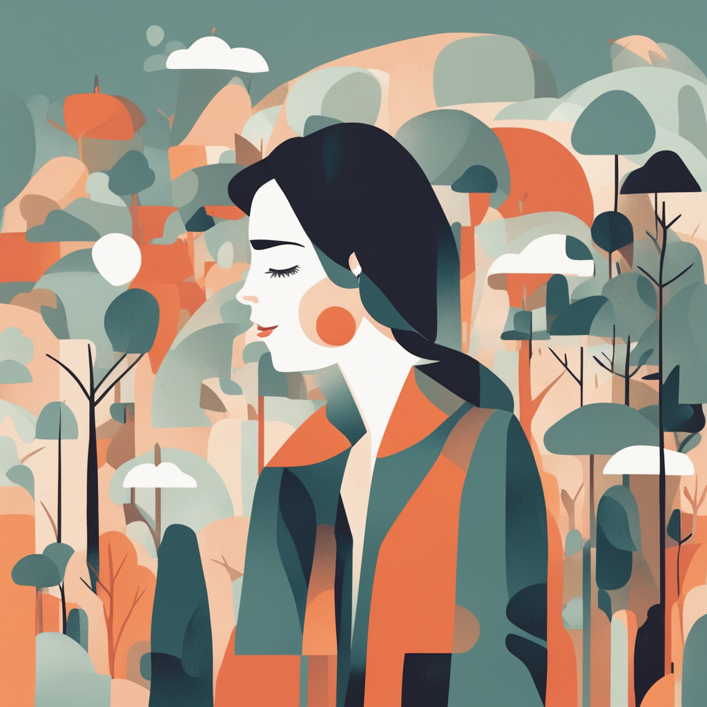 a person daydreaming