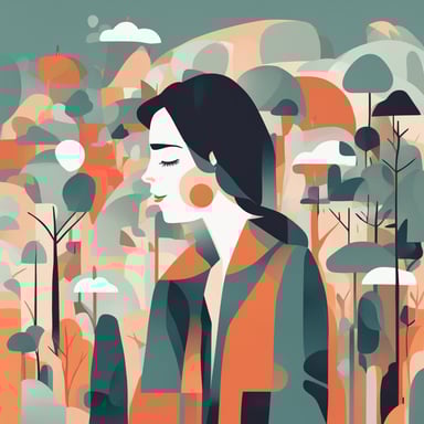 a person daydreaming