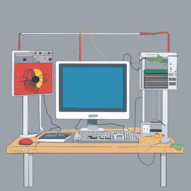 a diagram of a computer connected to a server