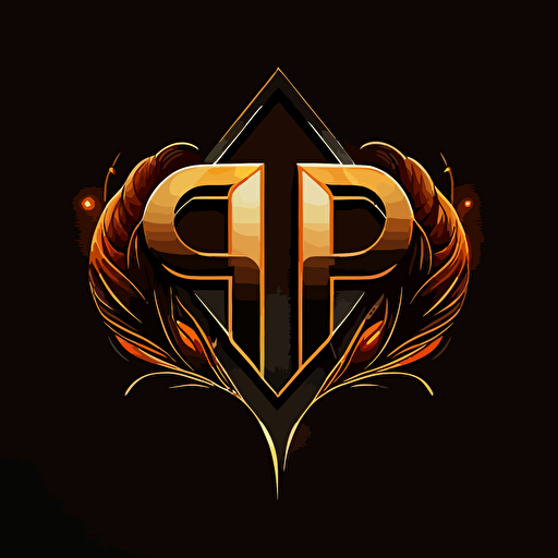a double P logo, vector