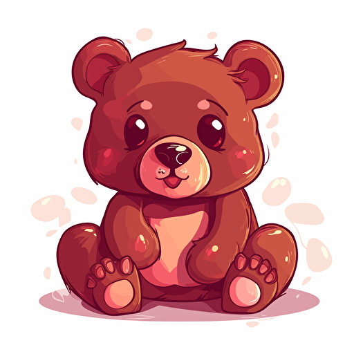 What do you call a bear with no teeth? A gummy bear, vector,