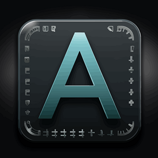 custom terminal vector set with the letter 'A' replacing the '>' symbol