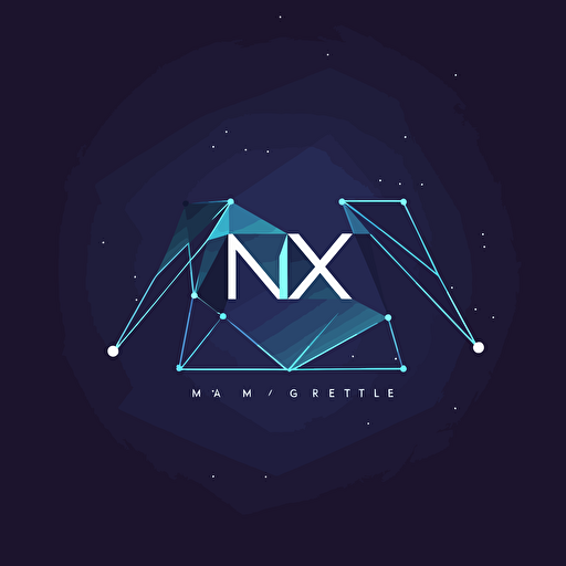 vector minimalist logo of a company called NMX
