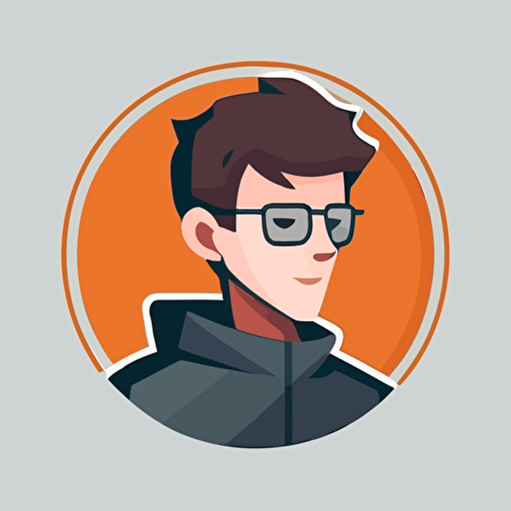 a modern and minimalistic flat vector profile picture for a discord bot.