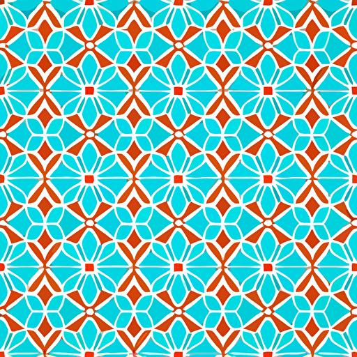 Arabic Islamic mosaic pattern simple pattern symmetrical, vector style