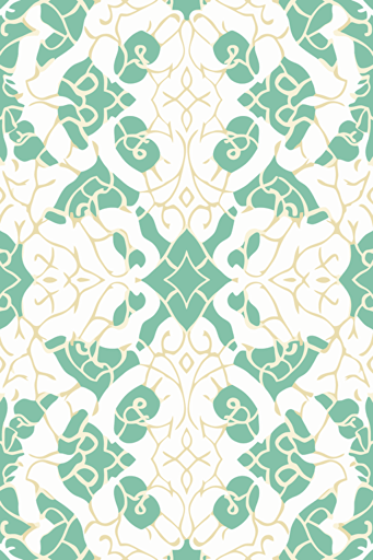 decorative pattern, isolated on white background, vector flat design