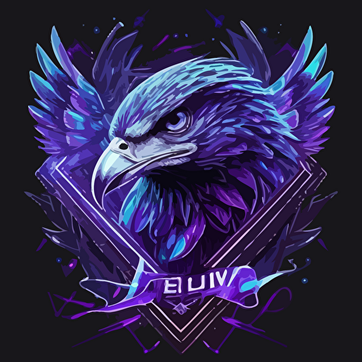cool band logo for Diamond Eagle vector ultraviolet