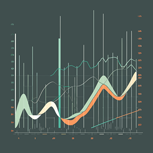 minimalist trading view chart vector for adobe illustrator
