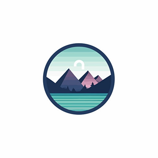a simple logo for an environmental data analytics company, vector
