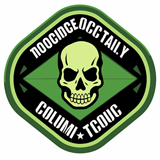 modern vector based logo for toxic masculinity, with boarder