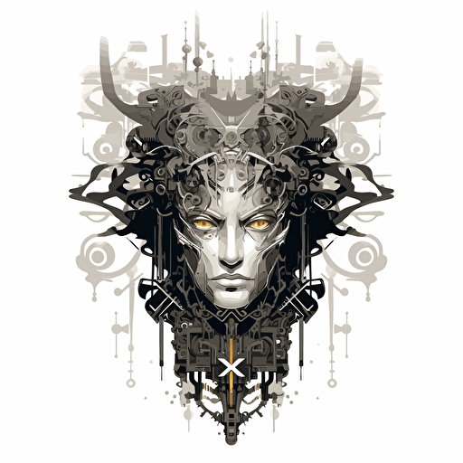 iconic modern pictorial of "NOX", black vector, white background