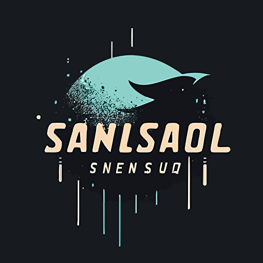 Send a message with a logo, simple, vector, minimalist