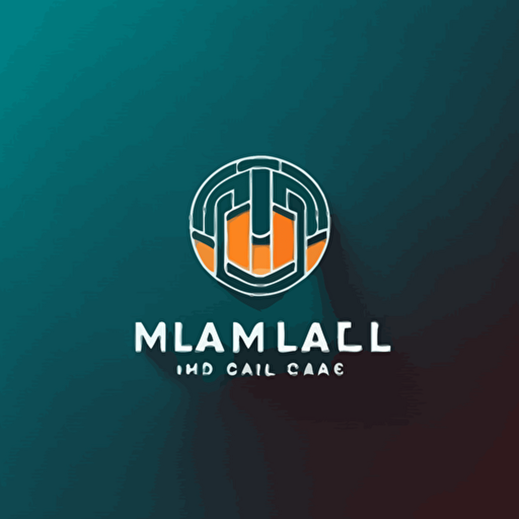 a minimal vector logo design for a blockchain and cryptocurrency company called Miami Crypto Labs
