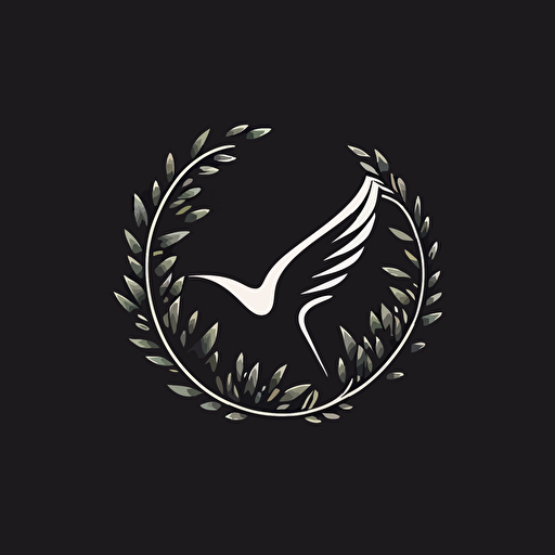 a vector logo for a naturalist company, simple, simietric, modern, minimalism, style like nike logo