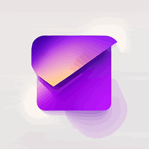 logo with a letter, minimal, vector, flat with a purple gradient