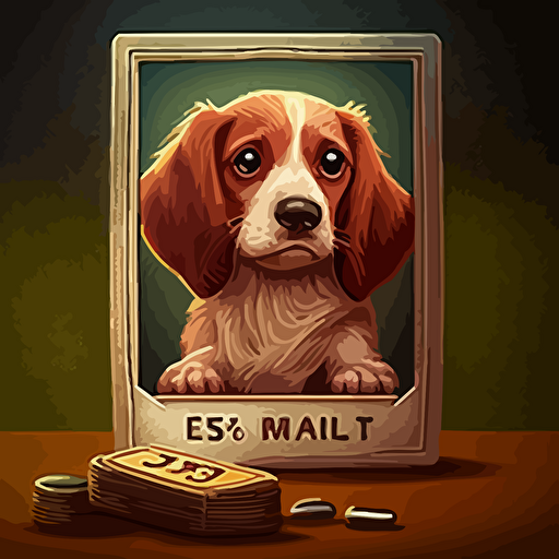 cute cartoon vector style dog:: 5 match memory game card::2