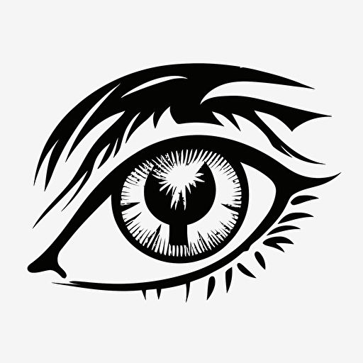 simple vector logo anime eye called eye dentic