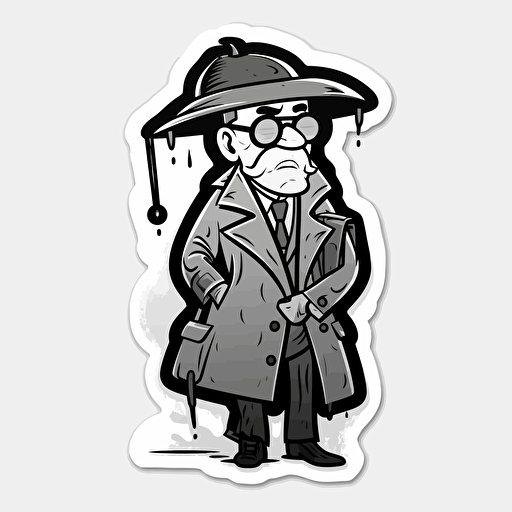 cartoon, minimalistic illustration, in black and white vector, sticke, cartoon, minimalistic illustration, in black and white vector, sticker