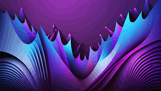 stage visuals vector of sharp abstract purple and blue gradient shapes
