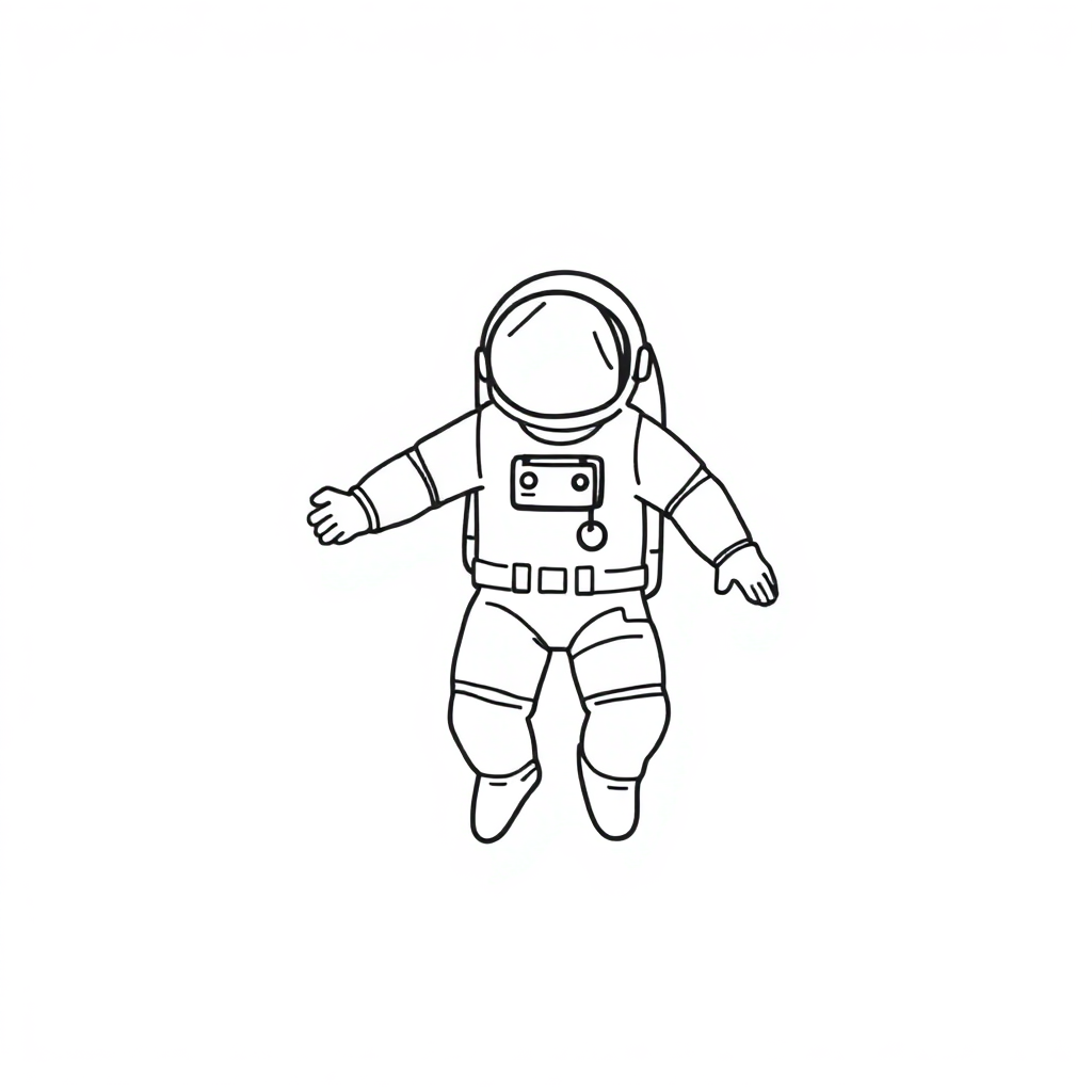 an astronaut on a space 