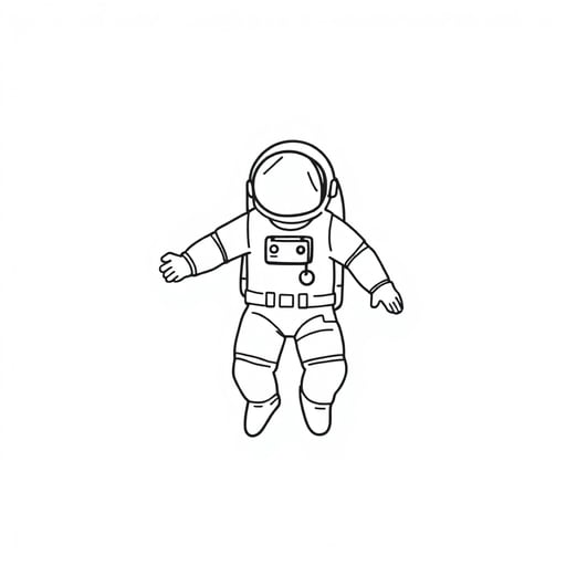 an astronaut on a space 