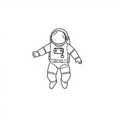 an astronaut on a space 