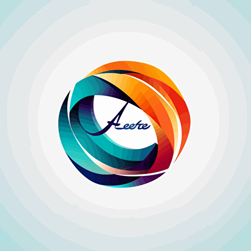 a 2d vector logo modern sleek stylish business brifge between countries