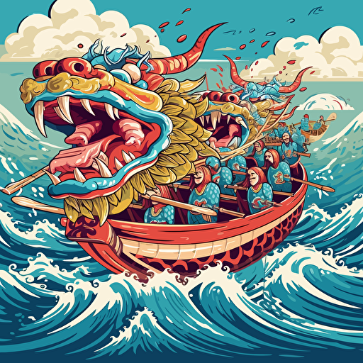 dragonboat vector