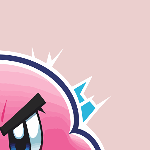 kirby angry logo vector