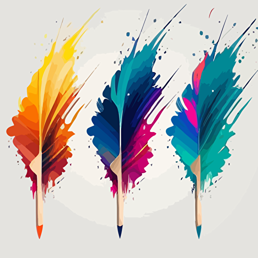 paint streak brush vectors