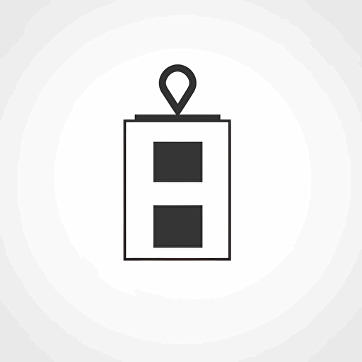 black and white, simple poll vector illustration