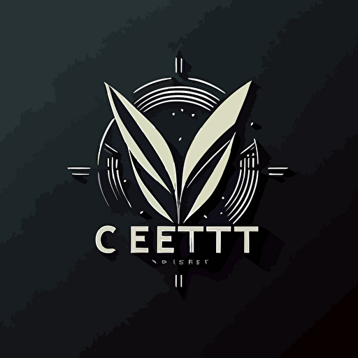 vector „CET“ logo minimalist