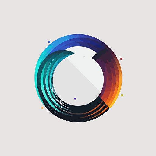 Simple logo for collaboration, no text, no letters, minimalistic, simplistic, futuristic, vector artsy illustration, flat, white background