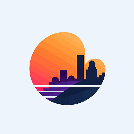 Modern logo design for a news programme. 2D design. Vector