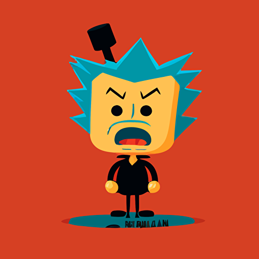 a mascot logo of Simple Jack, simple, vector