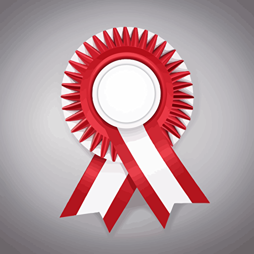 vector, detailed, white-red national ribbon