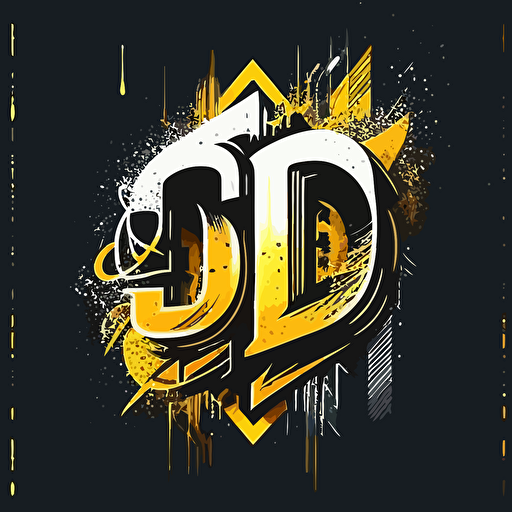 Make a logo using the letters C and D in the style of a streetwear clothing brand, vector logo.