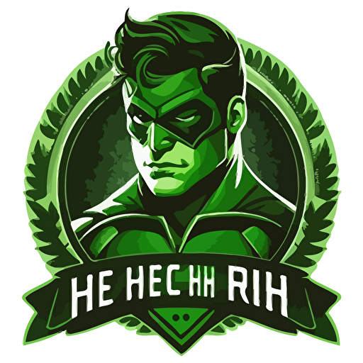 green hero vector logo