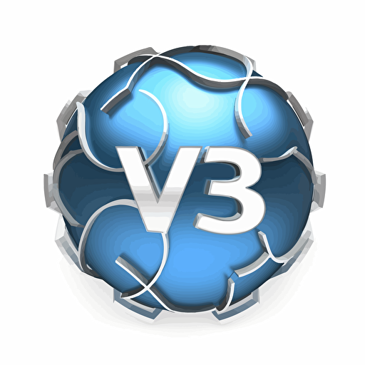 web3 and tech company logo named "W3b3" , vector logo, modern