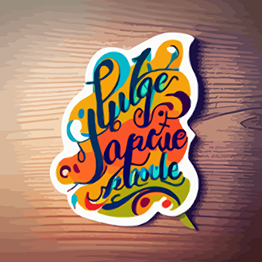 a sticker, "It Takes Courage To Be Different", vector style, colorful, script font, simple, written in English